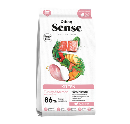 Dibaq Sense Alimento Kitten Salmon y Pavo Gatos