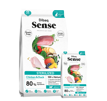 Dibaq Sense Alimento para Gatos Sterilized Pollo y Pato