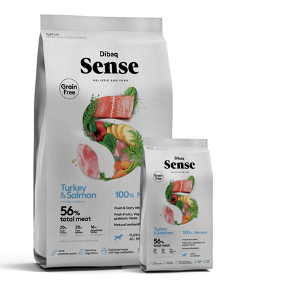 Dibaq Sense Alimento Holistic Pavo y Salmón para Cachorro