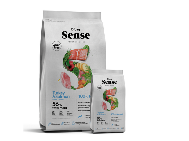 Dibaq Sense Alimento Holistic Pavo y Salmón para Cachorro