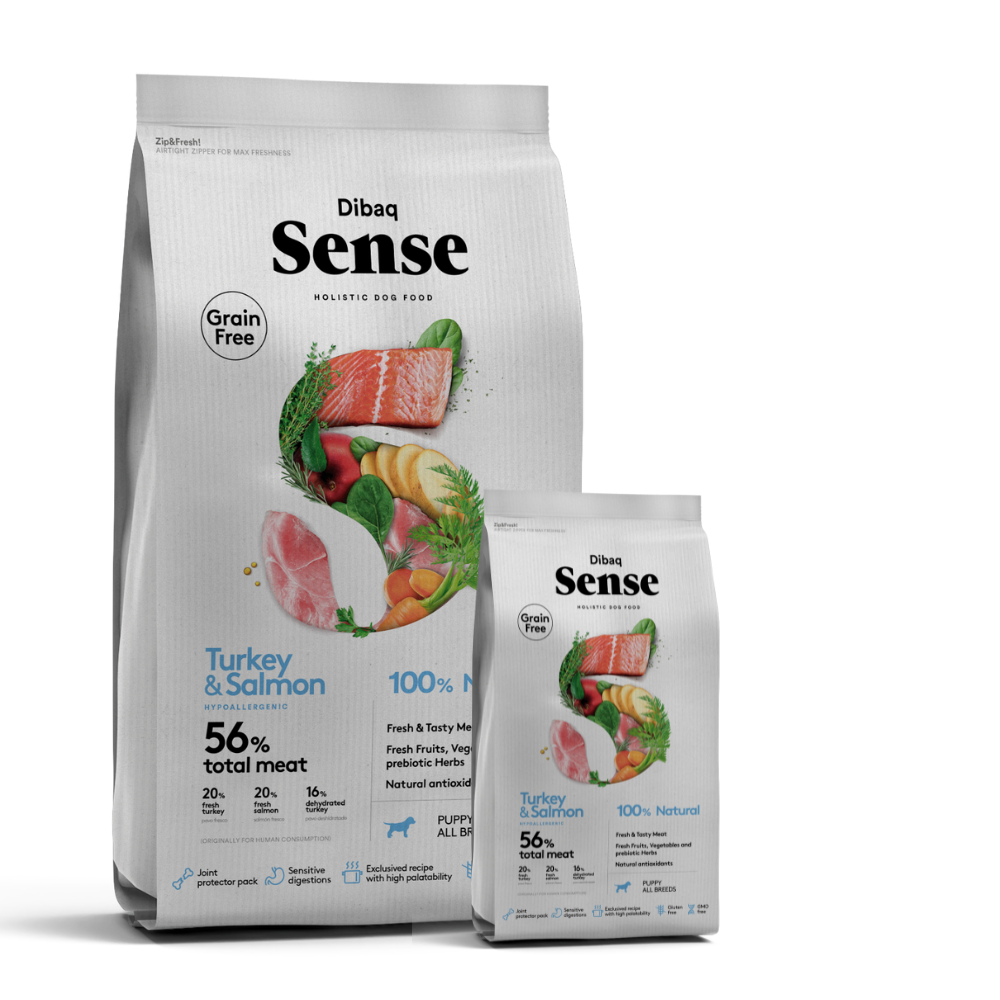 Dibaq Sense Alimento Holistic Pavo y Salmón para Cachorro