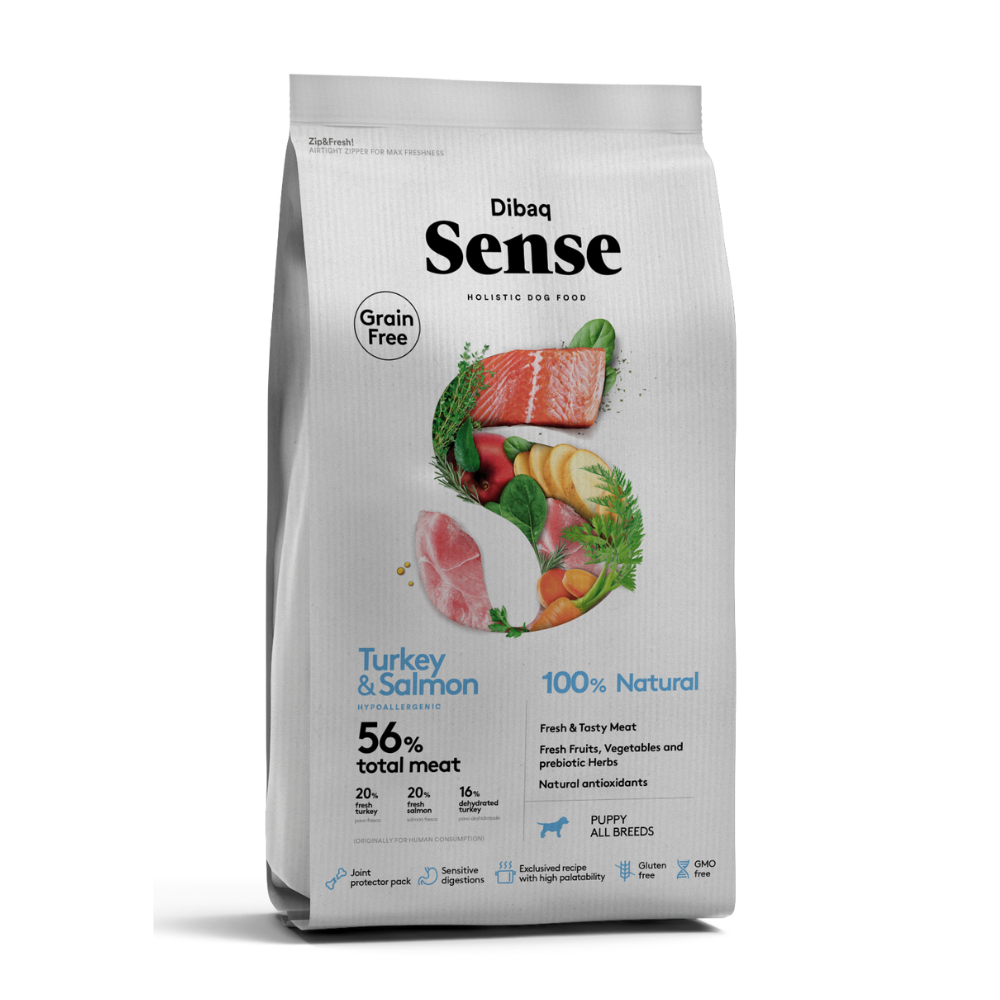 Dibaq Sense Alimento Holistic Pavo y Salmón para Cachorro