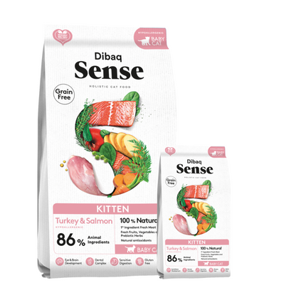 Dibaq Sense Alimento Kitten Salmon y Pavo Gatos