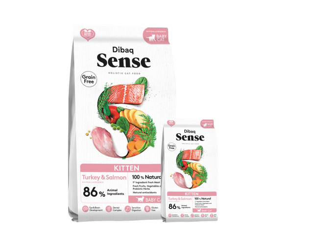 Dibaq Sense Alimento Kitten Salmon y Pavo Gatos