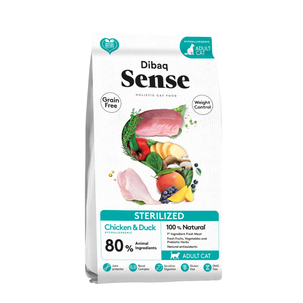 Dibaq Sense Alimento para Gatos Sterilized Pollo y Pato