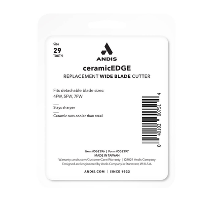 Repuesto de cerámica para cuchillas anchas de 4W, 5W, 7W