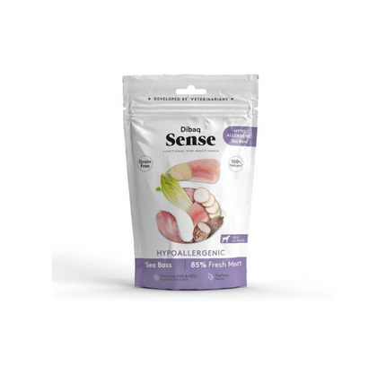 Snack Hipoallergenic Sea Bass 100g - Dibaq Sense