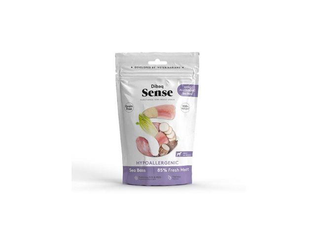 Snack Hipoallergenic Sea Bass 100g - Dibaq Sense