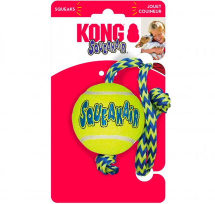 KONG Squeakair Ball With Rope