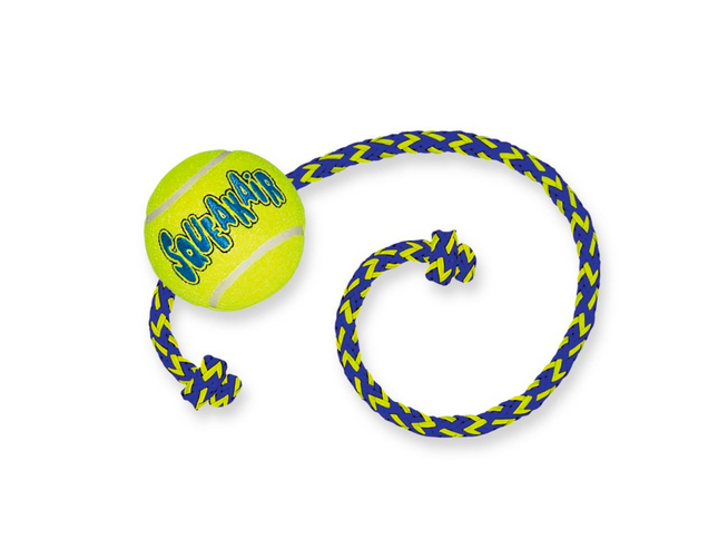 KONG Squeakair Ball With Rope
