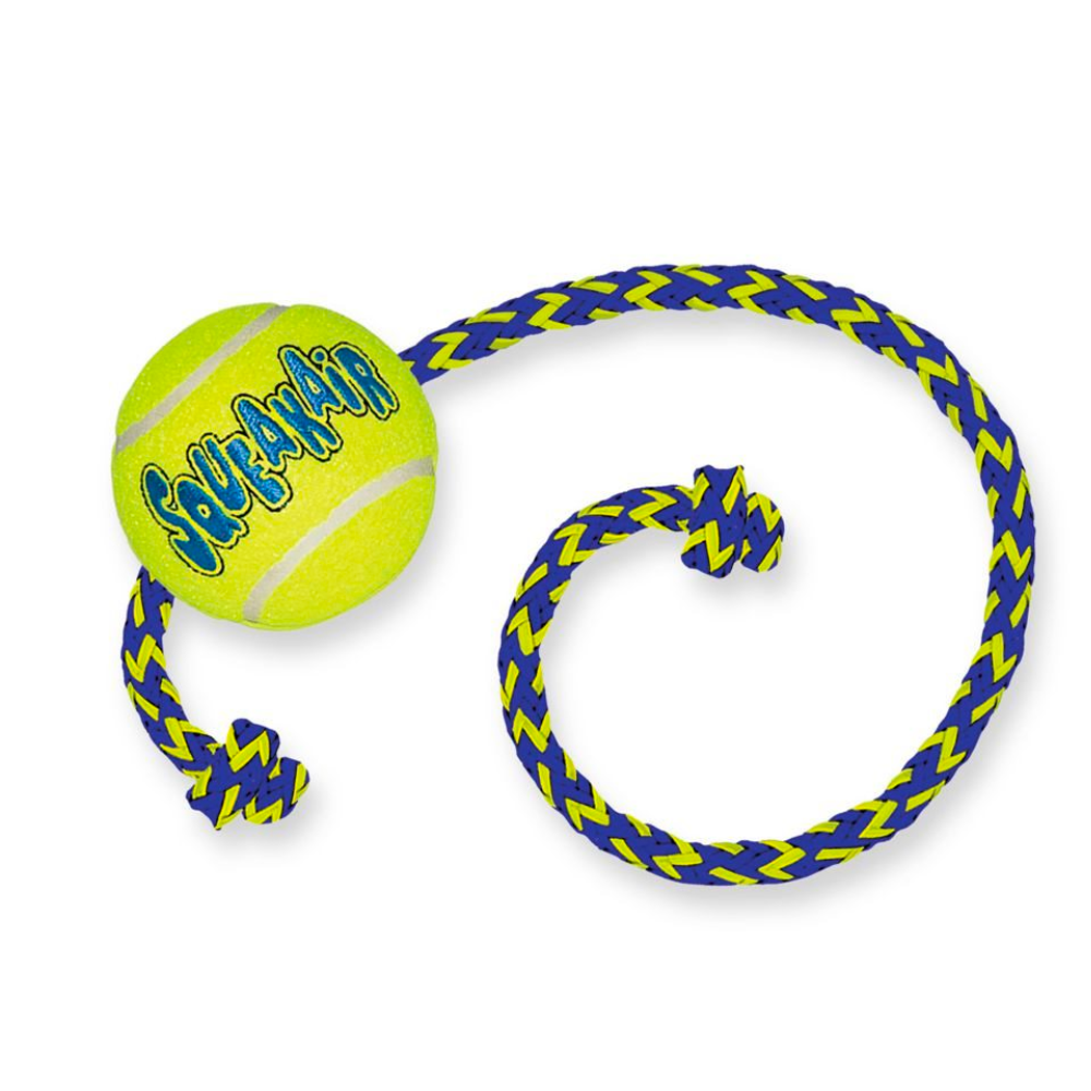 KONG Squeakair Ball With Rope