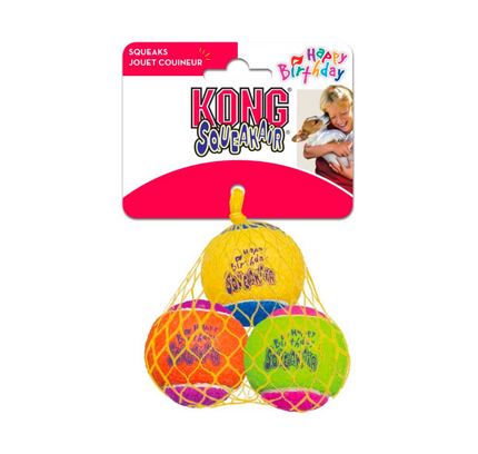 KONG SqueakAir Ball Birthday 3X M