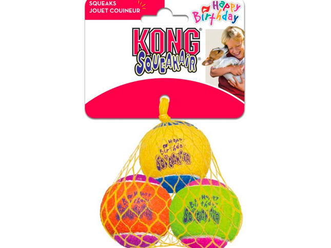 KONG SqueakAir Ball Birthday 3X M