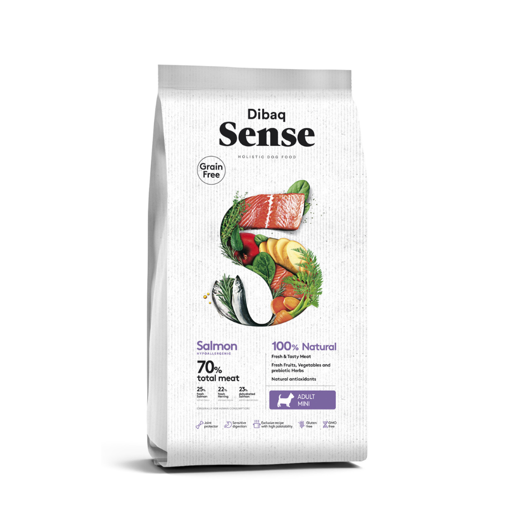 Dibaq Sense  Alimento Holistic Salmón para Perro Adulto Mini