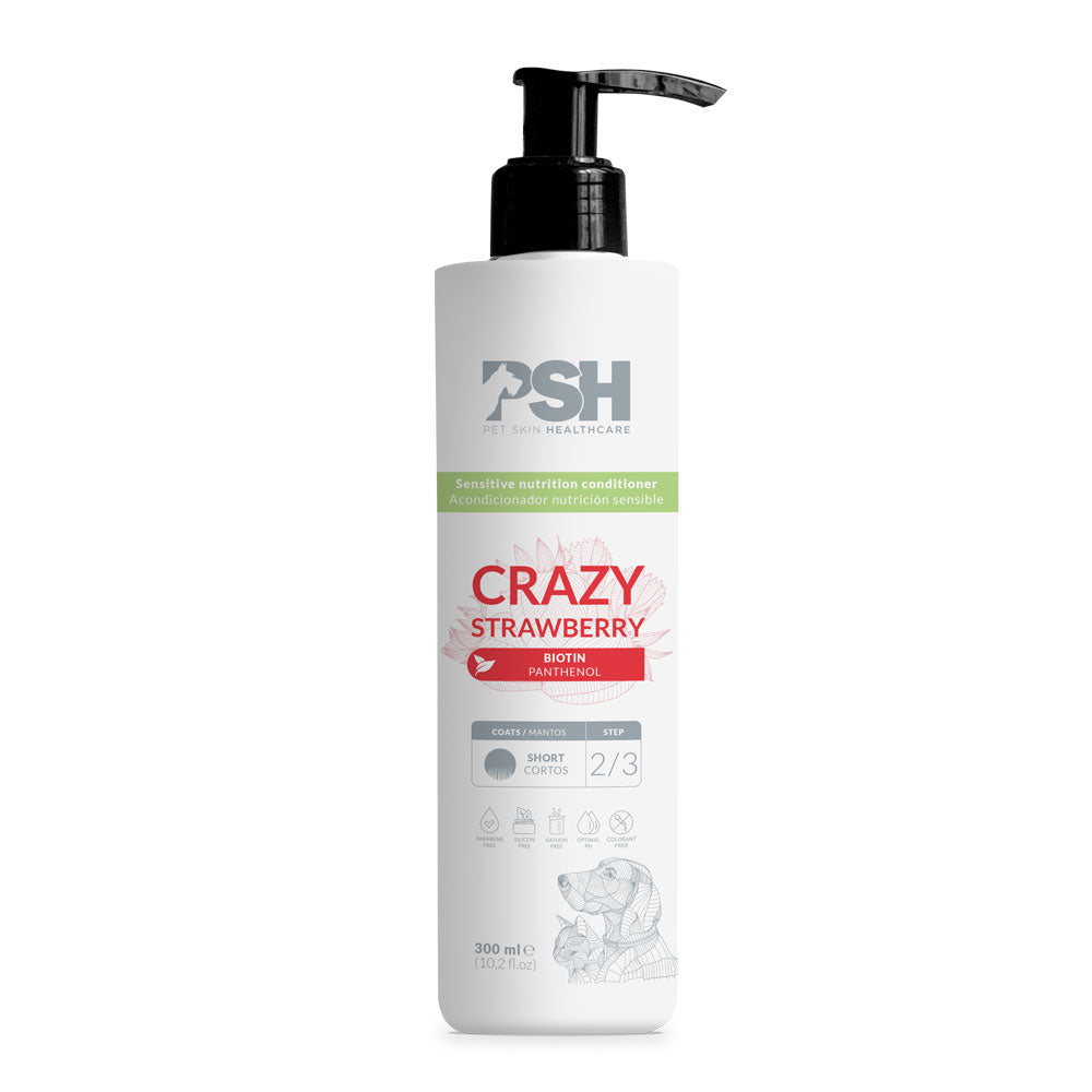 PSH Acondicionador Crazy Strawberry Hogar 300ml (Manto Corto)