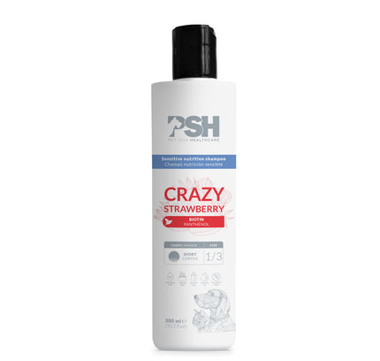 PSH Shampoo Crazy Strawberry Hogar 300ml (Manto Corto)