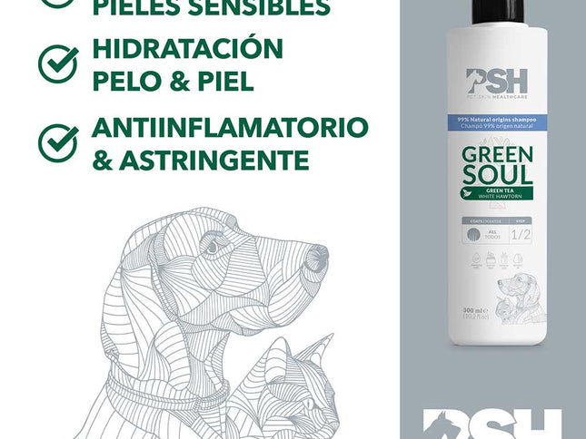 PSH Shampoo Green Soul Hogar 300ml (Piel Sensible)