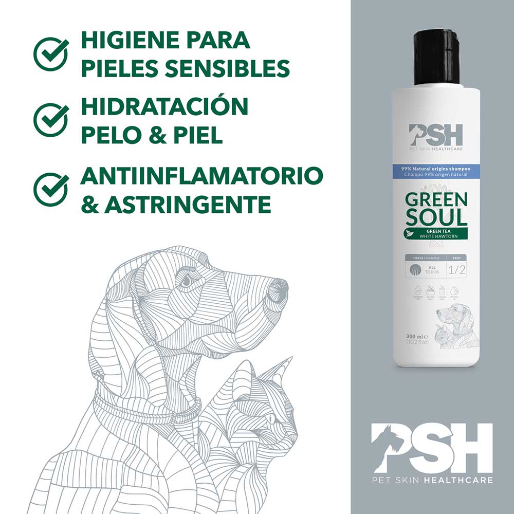PSH Shampoo Green Soul Hogar 300ml (Piel Sensible)
