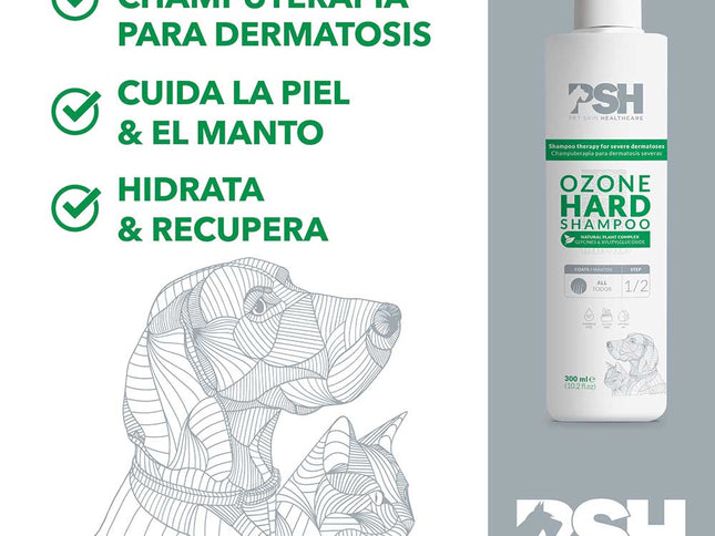 PSH Shampoo Ozone Hard Hogar 300ml (Dermatitis Severa)