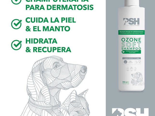 PSH Shampoo Ozone Soft Hogar 300ml (Dermatitis Leve)