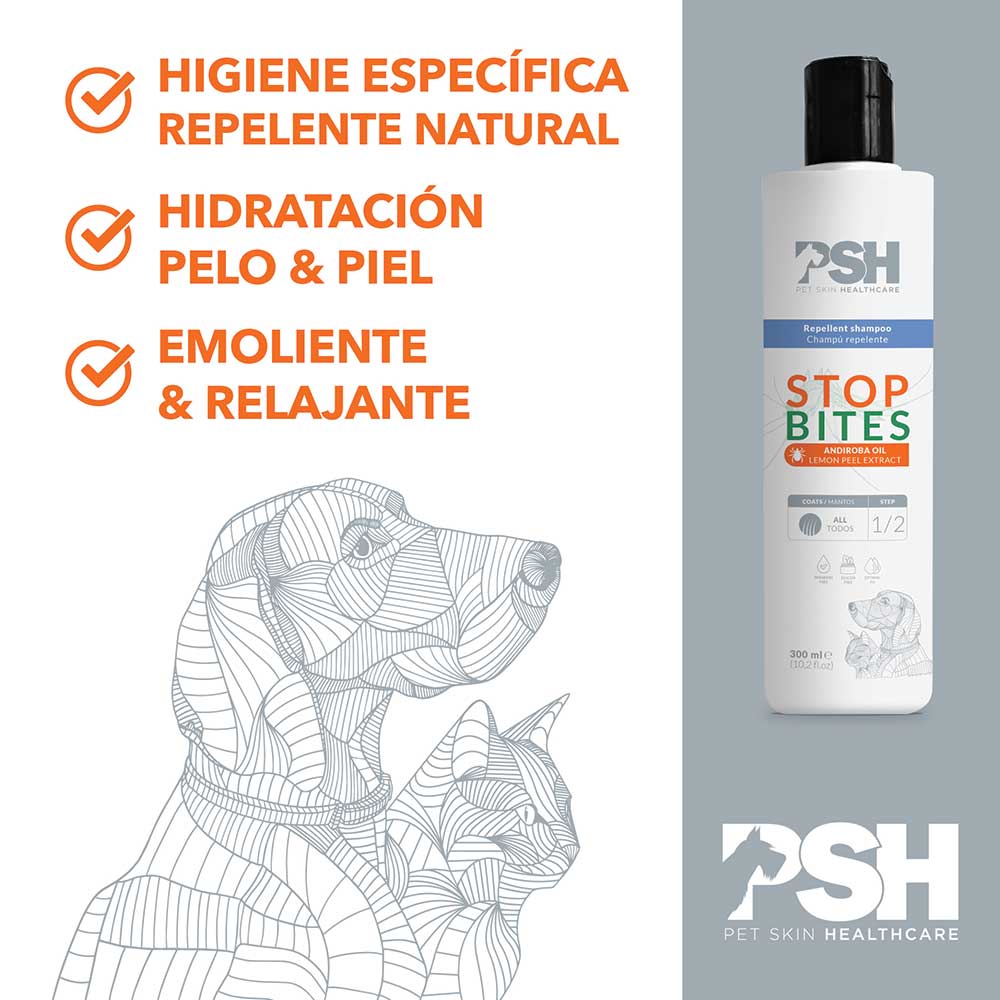 PSH Shampoo Stop Bites Hogar 300ml (Repelente)