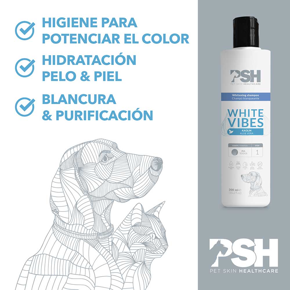 PSH Shampoo White Vibes Hogar 300ml (Mantos Blancos)