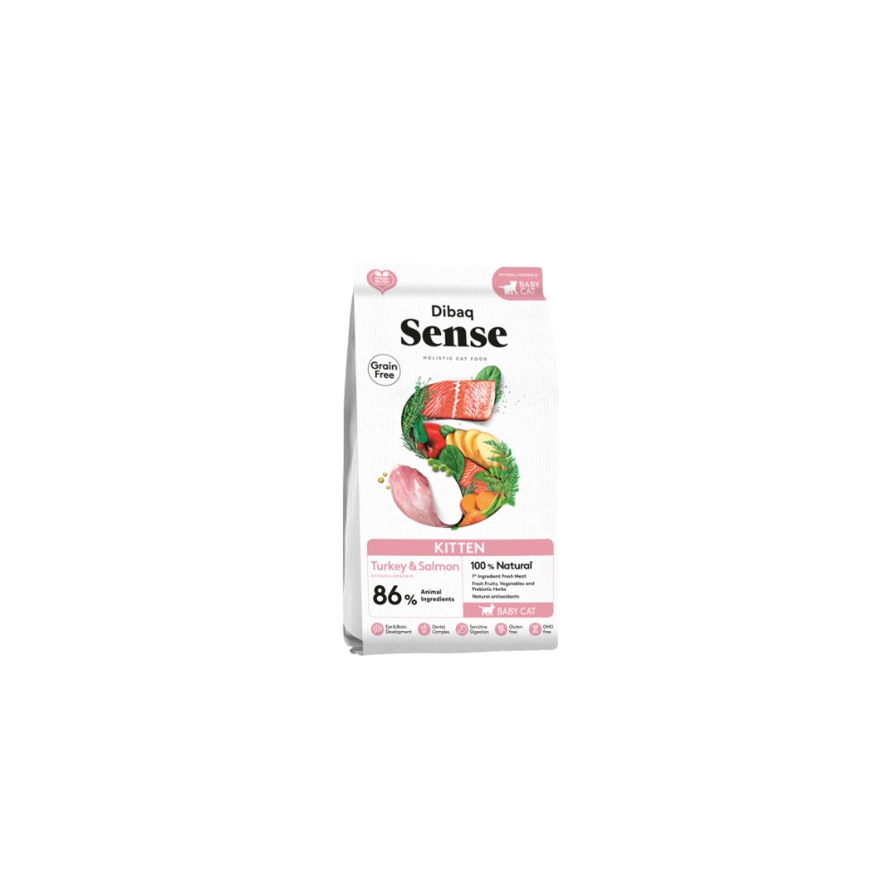 Dibaq Sense Alimento Kitten Salmon y Pavo Gatos