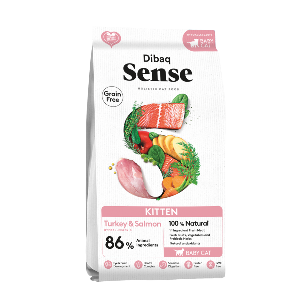 Dibaq Sense Alimento Kitten Salmon y Pavo Gatos