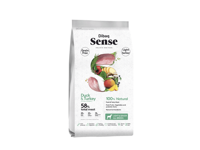 Dibaq Sense Alimento Holistic Pavo y Pato Light