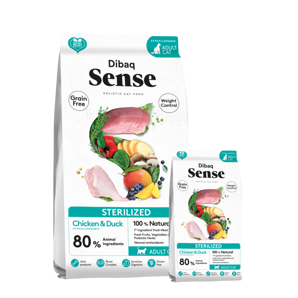 Dibaq Sense Alimento para Gatos Sterilized Pollo y Pato