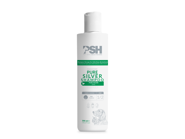PSH Shampoo Pure Silver Hogar 300ml (Dermatosis)