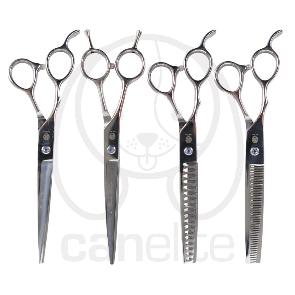 Set Tijeras Purple Dragon 7" Zurdos
