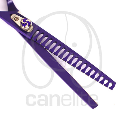 Purple Dragon Tijera Diente Tiburón 7"