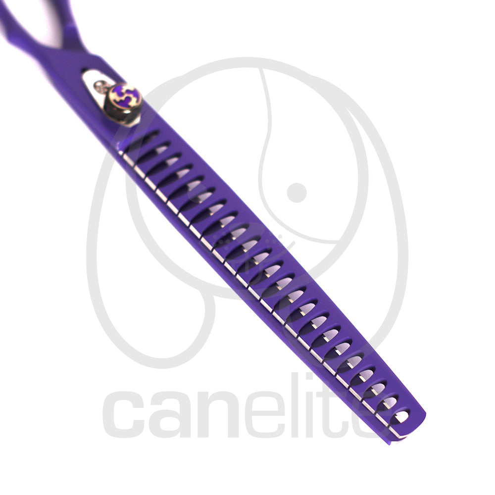 Tijera Purple Dragon Diente Tiburón 8"