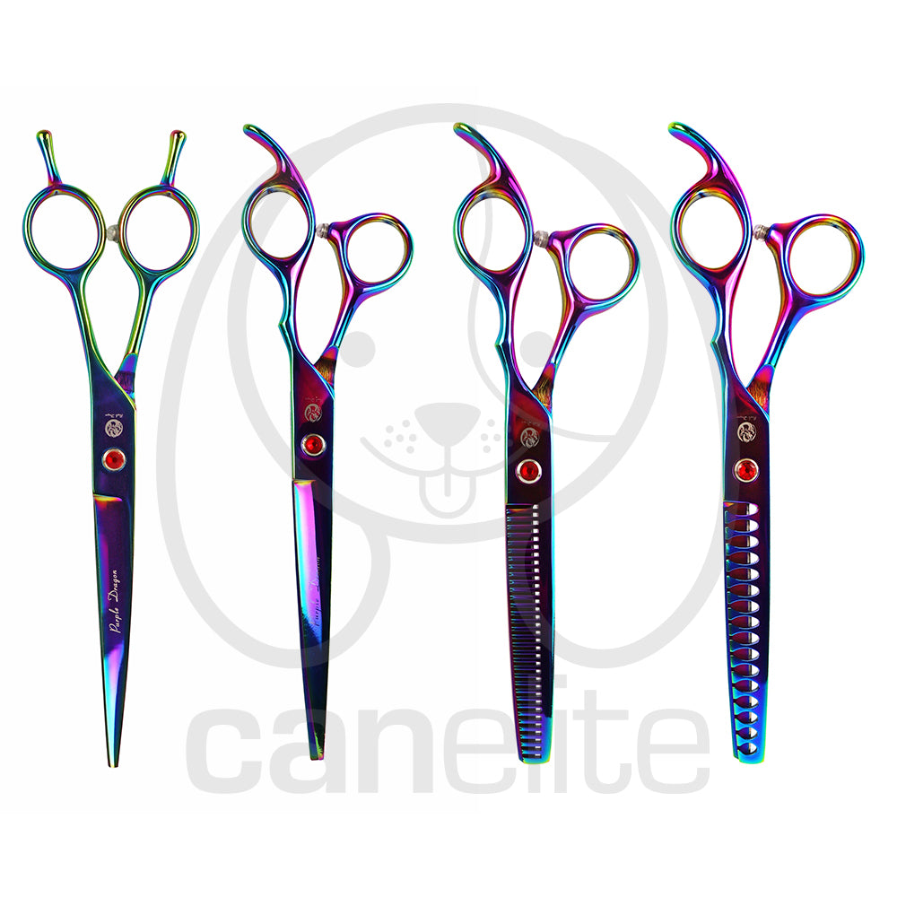 Purple Dragon Set tijeras 7"