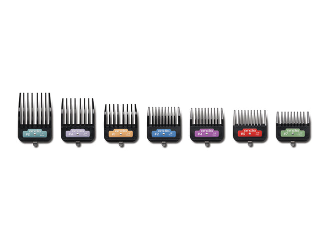 Set Alzadores Andis 7 piezas plastico clip