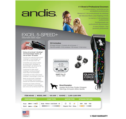 Andis Excel 5 Velocidades